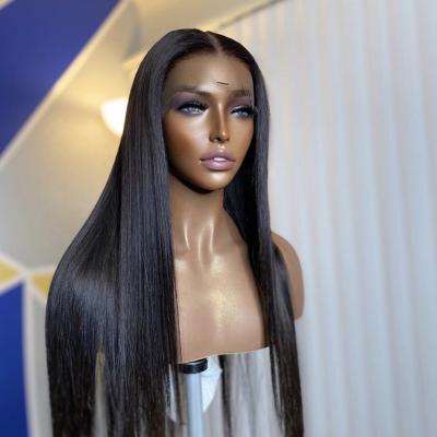 China HD Straight Lace Front Wigs Brazilian Curly Human Hair Wigs Pre Plucked Hairline With Baby Hair Remy Hair Lace Frontal Wigs for sale