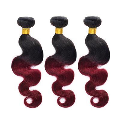 China Natural Curly Curly 9A Color Body Wave Virgin Hair Extension 100% Remy Hair Extensions 1BT 99J for sale