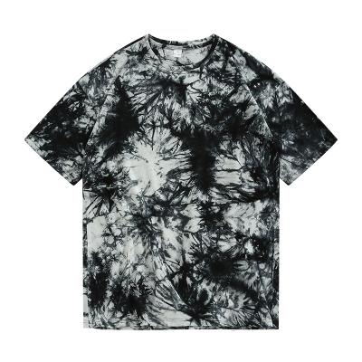 China Wholesale Tie Dye Cotton Blend Sleeve Shorts Cloth Cotton OEM Anti-Pilling Colorful Unisex T-Shirt for sale