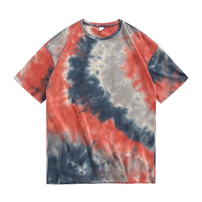 China Wholesale Street Wear Anti-pilling Anti-pilling Custom Design Tie Dye Shirt 100% Cotton Fabric Men's T-Shirt for sale