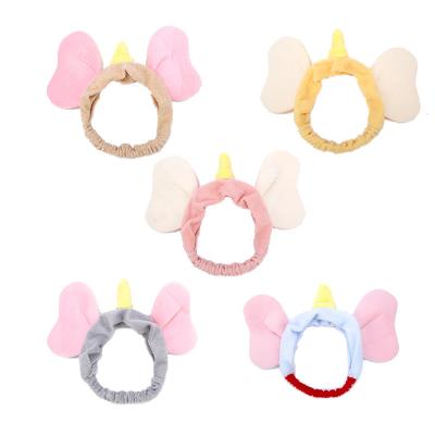 China Cute Makeup Elephant Ear Hair Accessories Elephant Hair Wash Face Shower Headwear Headband Girl Insci Working Hair Wash Flying Band Small for sale