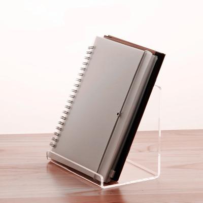 China Displaying Books Ideal A5 Clear Acrylic Book Display Easels At Home Bookstore Book Stand for sale