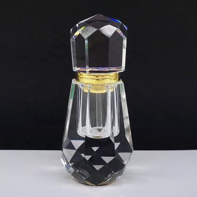 China Portable 3ml K9 Crystal Attar Oil Bottles Empty Arabic Personal Care Aroma Oil Oud Bottle Travel Gifts for sale