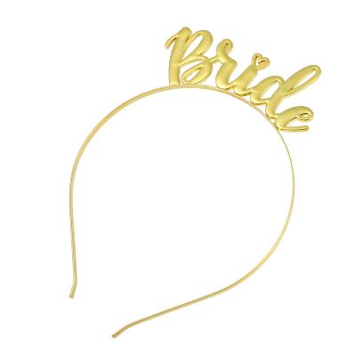 China New Fashion FG074 Popular Bachelor Party Supplies Heart Tiaras Bridal Wedding Party Bride To Be Headband for sale