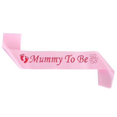 China Eco-Friendly Materials Newly Design Mom To Be Happy Birthday Sash For Adult Girl Birthday Party Decoration Gift for sale