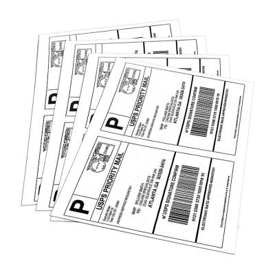 China Wholesale Waterproof A4 Sheets Sticker Labels Shipping Address Labels For Laser / Ink Jet Printer for sale