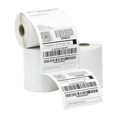 China Waterproof High Strength Acrylic Adhesive Blank Thermal Mailing 4 x 6 Transfer Labels for sale