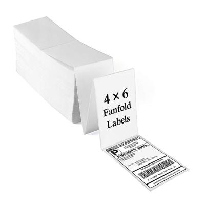 China State Direct Thermal Labels Waterproof Perforated White 4x6 White Computer for sale