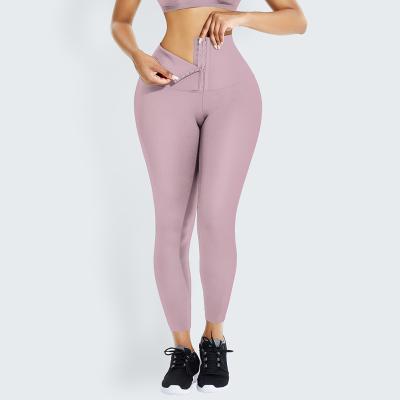 China Custom Trainer Breathable Fitness Leggings Yoga High Waist Logo Drop Shipping Scrunch Butt Set Seamless Gaiters Pants for sale