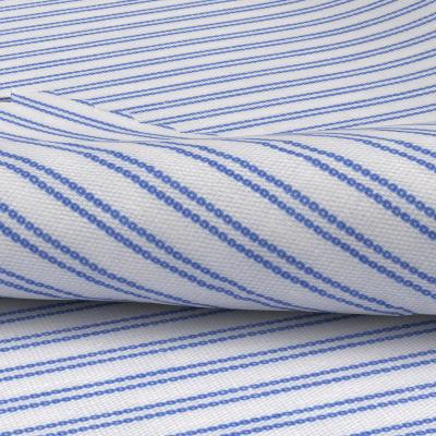 China Customization 50s Cotton Yarn Dye Poplin Stripe Stripe Shirts Fabric Anti-static Stripe Woven 100% Cotton Fabric for sale