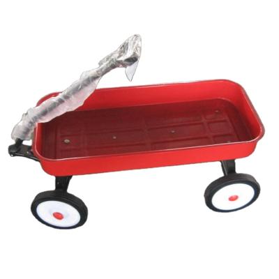 China Easy Mobile Four Wheel Red Cargo Storage Beach Garden Yard Kid Children Wagon for sale