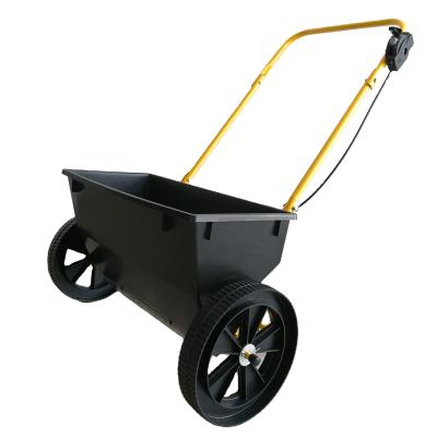 China High Efficiency Garden Hand Lawn Seed Manual Salt Spreader Rotary Fertilizer Spreader for sale