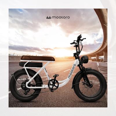 China 2021 Electric Bicycle MTB 500w 750w 1000w 48v 13.4Ah Mid Drive Mootoro Bicicleta Electrica Aluminum Alloy Vintage Fat Bike City Ebike for sale