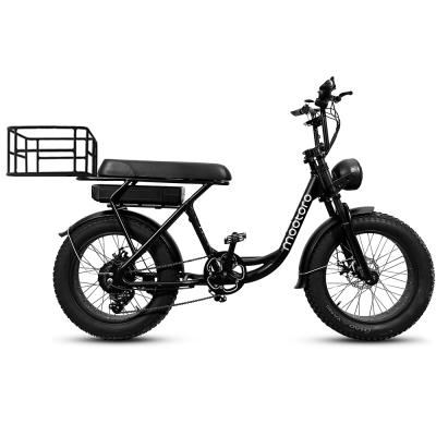 China Aluminum Alloy Cargo Delivery Ebike Motor Fat Tire e Bike Retro e Mini Electric Bike MTB Brushless Electric Bicycle for sale