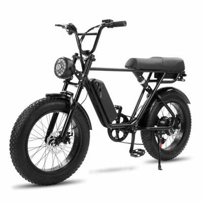 China 1000w 48v Ebike Fast Delivery Super Fat Tire 73 Steel Electric Bicycle Retro Long Range 21 Speed ​​Off Road Dirt e Electric Bike for sale