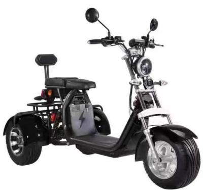 China Unisex long range off road citycoco 3 wheels electric tricycle low person scooter fast electric 1000w usa warehouse electric e scooter for sale