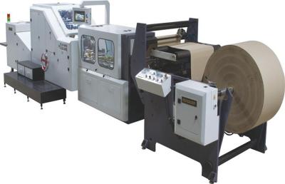 China PLC control Adjustable roll feeding square bottom paper bag making machine for sale