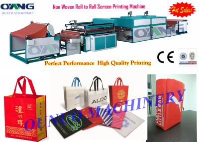 China High Quality Roll to Roll Non Woven Fabric Screen Printing Machine for sale