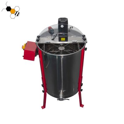 China Farms Stainless Steel Honey Spinner With Stand 4 Frames Electric Motor Honey Extractor for sale