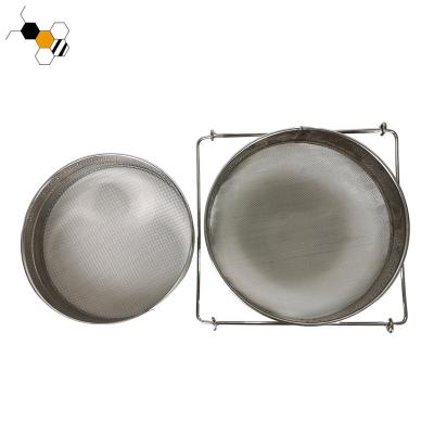 China 16 Mesh And 30 Mesh Beekeeping Beekeeping Tool 304SS Double Honey Sieve Filter Honey Sieve for sale