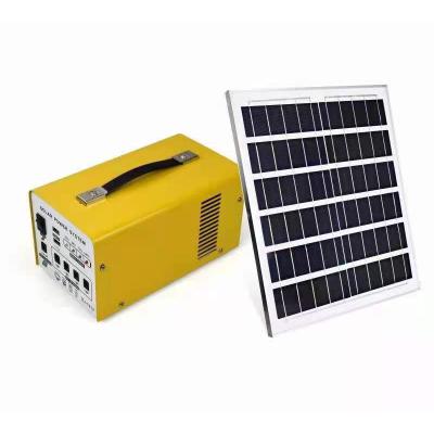 China Portable Home Solar Power System Home Solar Power Generator for Home Lighting and Phone Charging for sale