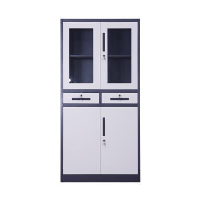 China (Size) hot sale office furniture cabinet manufacturers metal adjustable cupboard with 2 drawers for sale