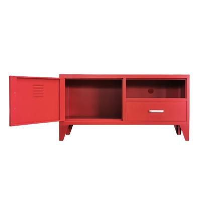 China 2021 new wholesales metal furniture extendable living room TV cabinet steel storage cabinet with drawer for sale