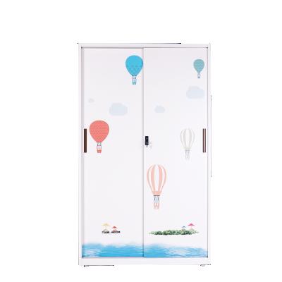 China (Size) Hot Sales Adjustable Wardrobe Furniture Clothes Closet Wardrobe Bed Room Steel Sliding Doors Home Wardrobe for sale