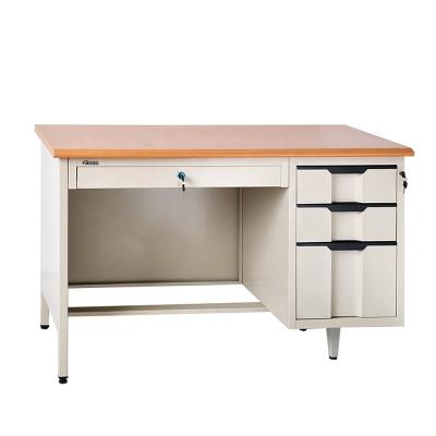 China China Luoyang KD Adjustable Metal Office Desk Computer Table Steel Desk (Height) Furniture With Three Drawers for sale