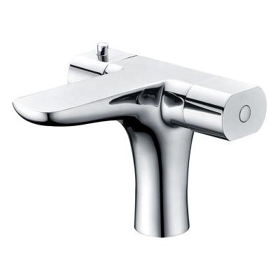 China HIMARK Faucets Modern Smart Metered Thermostatic Basin Mixer Water Taps Bathroom Basin Sink Faucet for sale