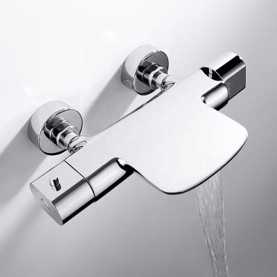 China Without Sliding Bar HIMARK CE Exposed Wall Mounted Bath Faucets Rubinetto Miscelatore Vasca DA Bagno Mixer Bathtub Shower Faucet Wall Mounted for sale