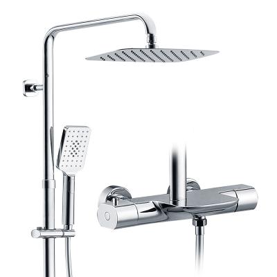 China With Smart Thermostatic Shower Mixer Set Slide Bar HIMARK Faucet Duscharmatur Modern Brass Bathroom Mixer Shower Column Shower Column for sale