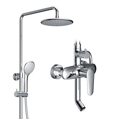 China With modern brass shower bar faucet bathroom toilet shower column ducha de columna de doccia sliding bar colonna shower column HIMARK for sale