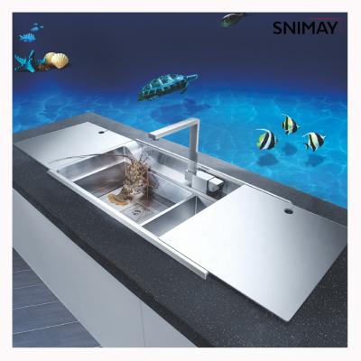 China With Faucet Snimay Stainless Steel Kitchen Sink Single Bowl Handmade Kitchen Sink for sale