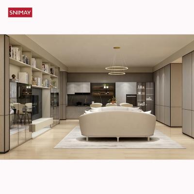 China (Other) Modern Style Adjustable Sliding Door Wardrobe Melamine Wardrobe For Bedroom for sale