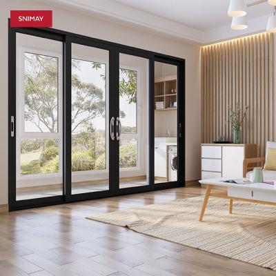 China Low Price New Design Sliding Aluminum Glass Patio Door for sale