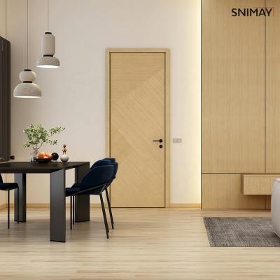 China Wholesale Easily Assembled Luxury Interior Modern Interior Bedroom Wood Interior Door for sale