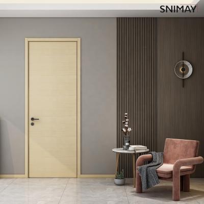 China Latest Design Low Price Modern MDF Door Interior Door Wooden Room Door for sale