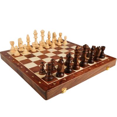 China Wholesale Custom High-End Folding Solid Wood Chess Board Folding Luxury Chess Hot Sale Board Game Chess Board for sale