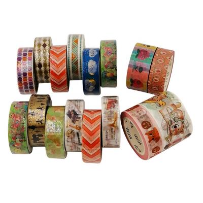 China Custom Wholesale Heat Resistant Unicorn Clover Washi Tape Masking Tape Washi Paper for sale