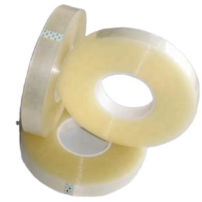 China Super Clear Jumbo Roll Bopp Waterproof Bag Sealing Tape Clear Adhesive Tape Package for sale