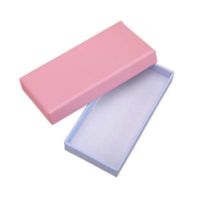 China Disposable Ready To Ship Customized Logo Printed Hot Pink Corrugated Small Gift Packaging Paper Vending Boxes For Socks/Scarf/Gloves for sale