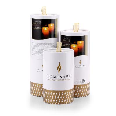 China Luxury Disposable Cardboard Round Cylinder Perfume Candle Tube Gift Box Candle Jar Packaging Gift Box Luxury Paper Box for sale