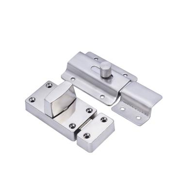 China Modern Public Health Separation Hardware Accessories Alloy 304 Stainless Steel Bolt Lock for sale