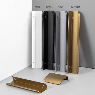 China Modern Modern Hardware Long Cabinet Pulls Drawer Cupboard Hidden Handles for sale