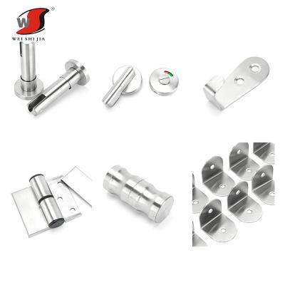 China Waterproof Bathroom Toilet Compartment Accessories Hardware Compartment Hardware For Office Building for sale