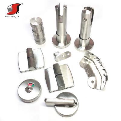 China Bathroom public health partition accessories partition bracket stainless steel building material partition combination for sale