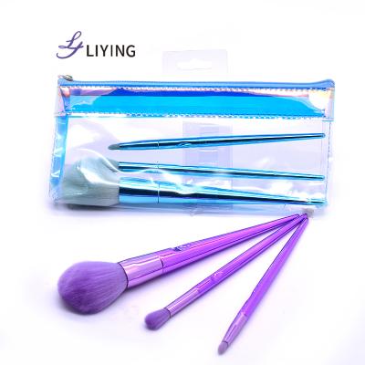 China Angular Blush Makeup Brush High Quality Women's Makeup 3Pcs Fashion Makeup Brush Set for sale