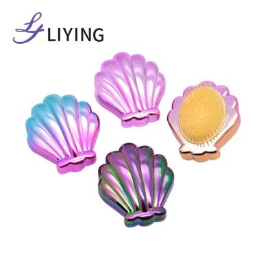 China Factory direct sale mini shell hair brush waterproof fasonable portable hair detangle brush for sale