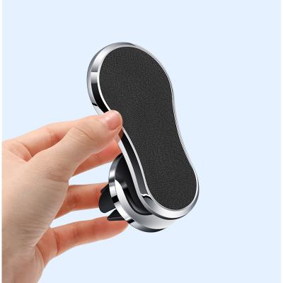 China 2021 New Mobile Phone Holder Car Bracket Mobile Mount Air Vent Easy Magnetic Phone Holder For Car for sale